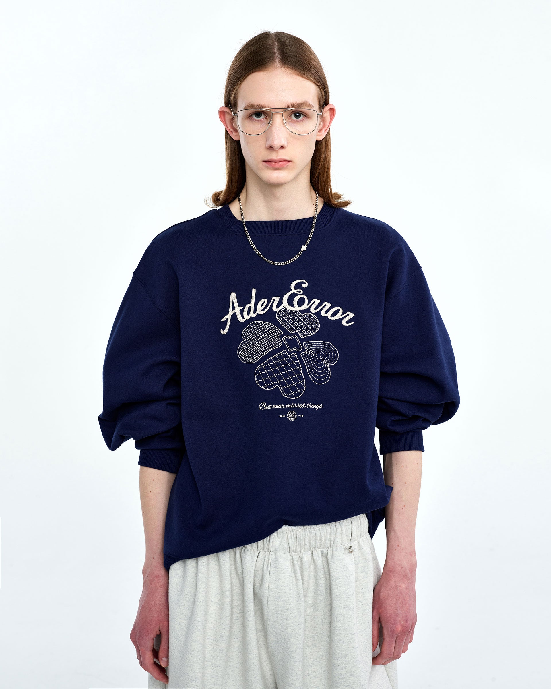 Ader Error - Tever logo sweatshirt (Navy) product image 2 | TRAB K-Fashion Australia