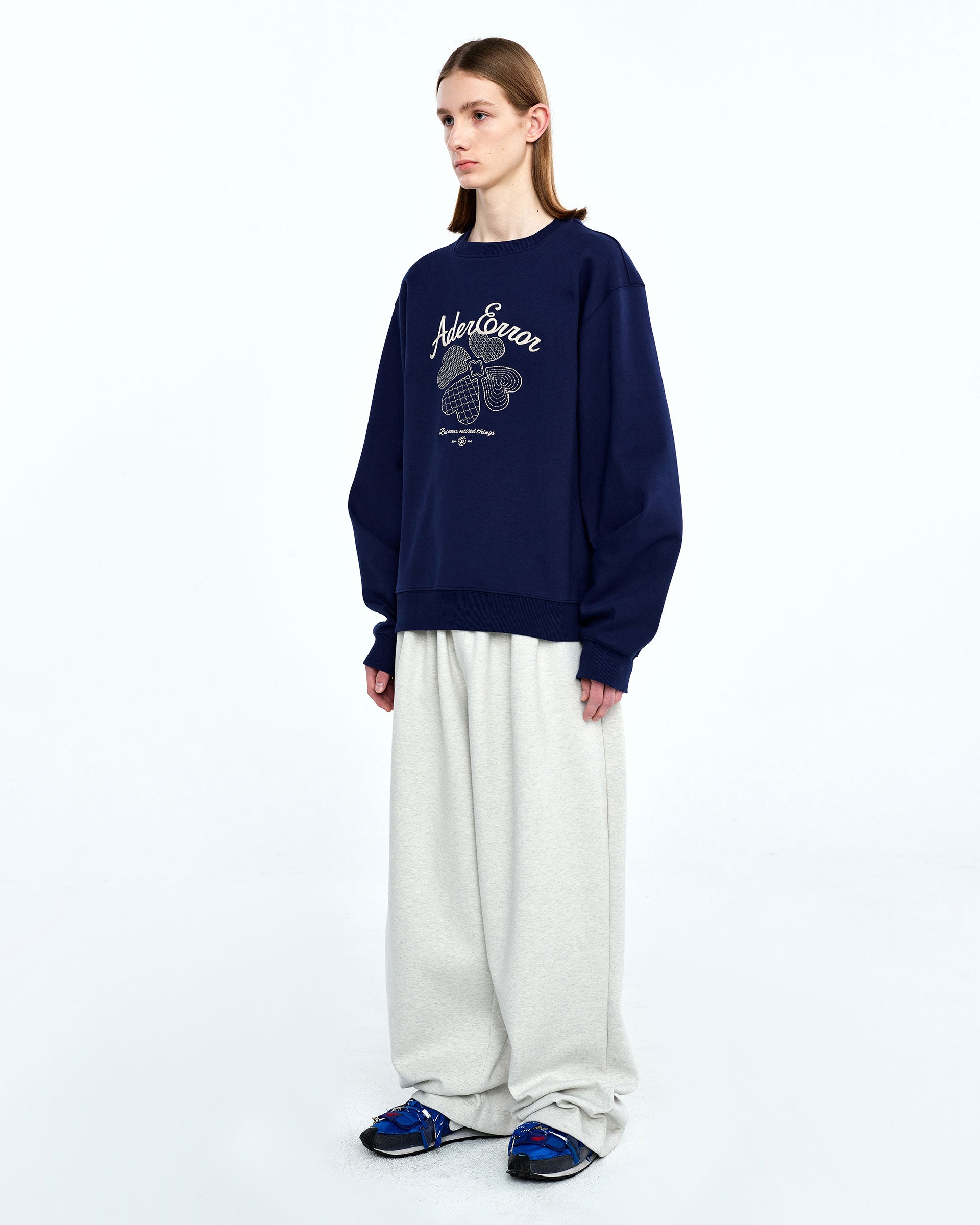 Ader Error - Tever logo sweatshirt (Navy) product image 4 | TRAB K-Fashion Australia