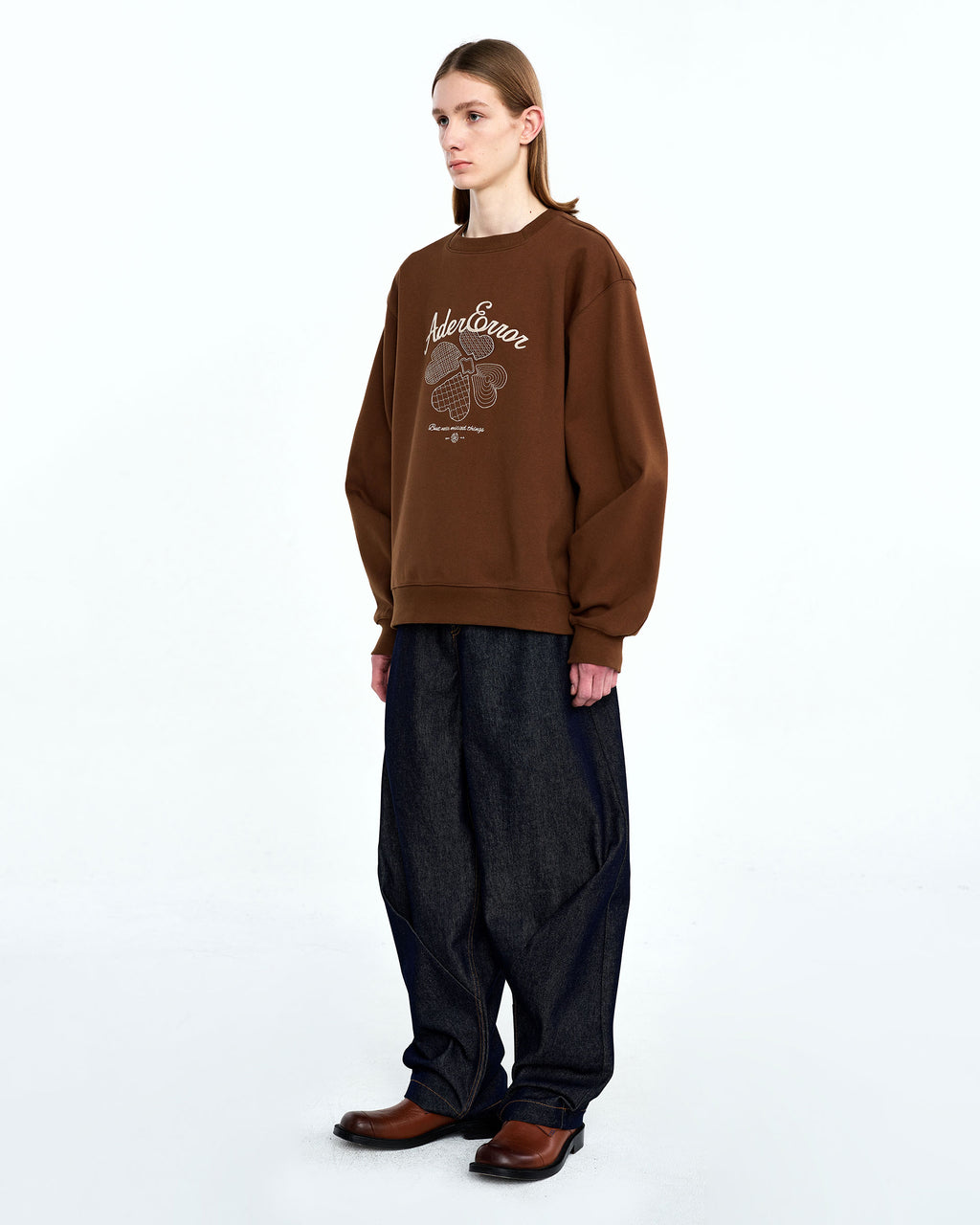 Ader Error - Tever logo sweatshirt (Brown) product image 4 | TRAB K-Fashion Australia