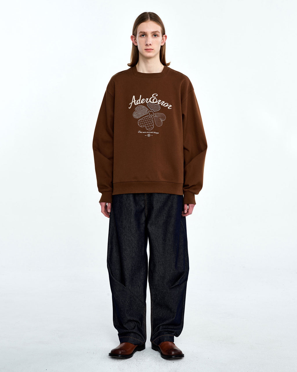 Ader Error - Tever logo sweatshirt (Brown) product image 3 | TRAB K-Fashion Australia