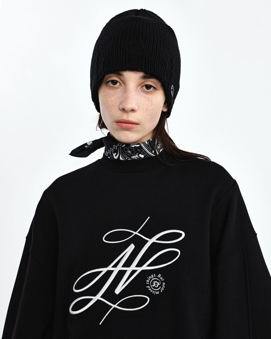 Ader Error - Dancy logo sweatshirt (Noir) product image 2 | TRAB K-Fashion Australia