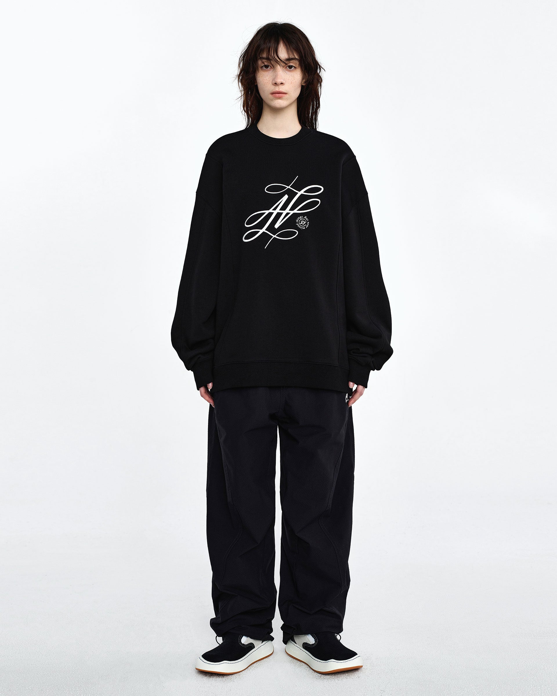 Ader Error - Dancy logo sweatshirt (Noir) product image 3 | TRAB K-Fashion Australia