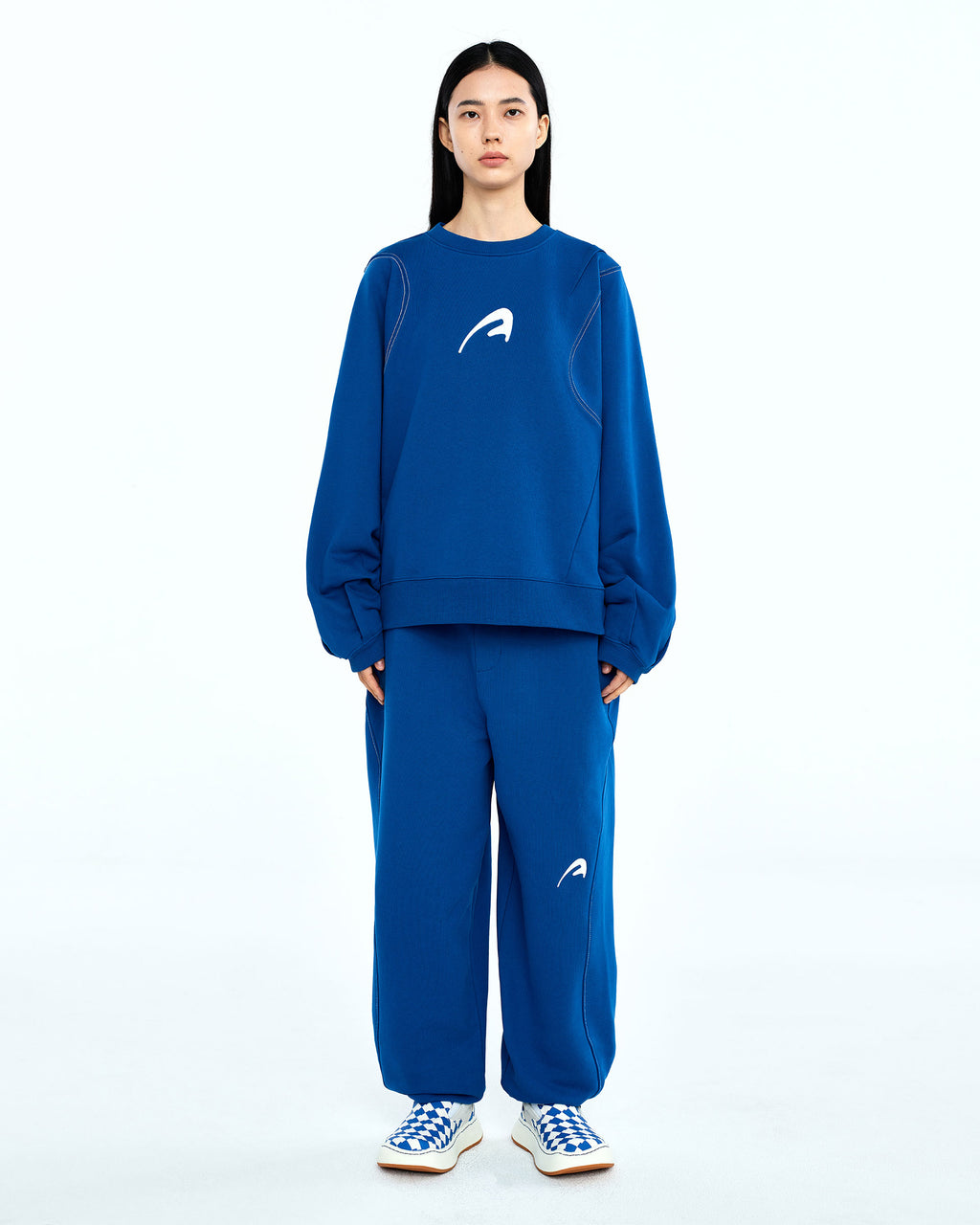 Ader Error - A-peec logo sweatshirt (Z-Blue) product image 5 | TRAB K-Fashion Australia