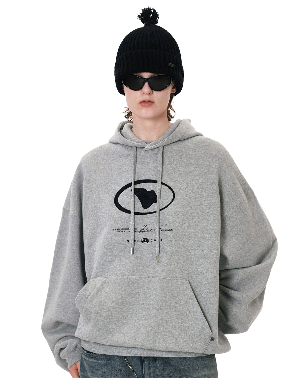 Ader Error - Etik logo hoodie (Grey) product image 2 | TRAB K-Fashion Australia