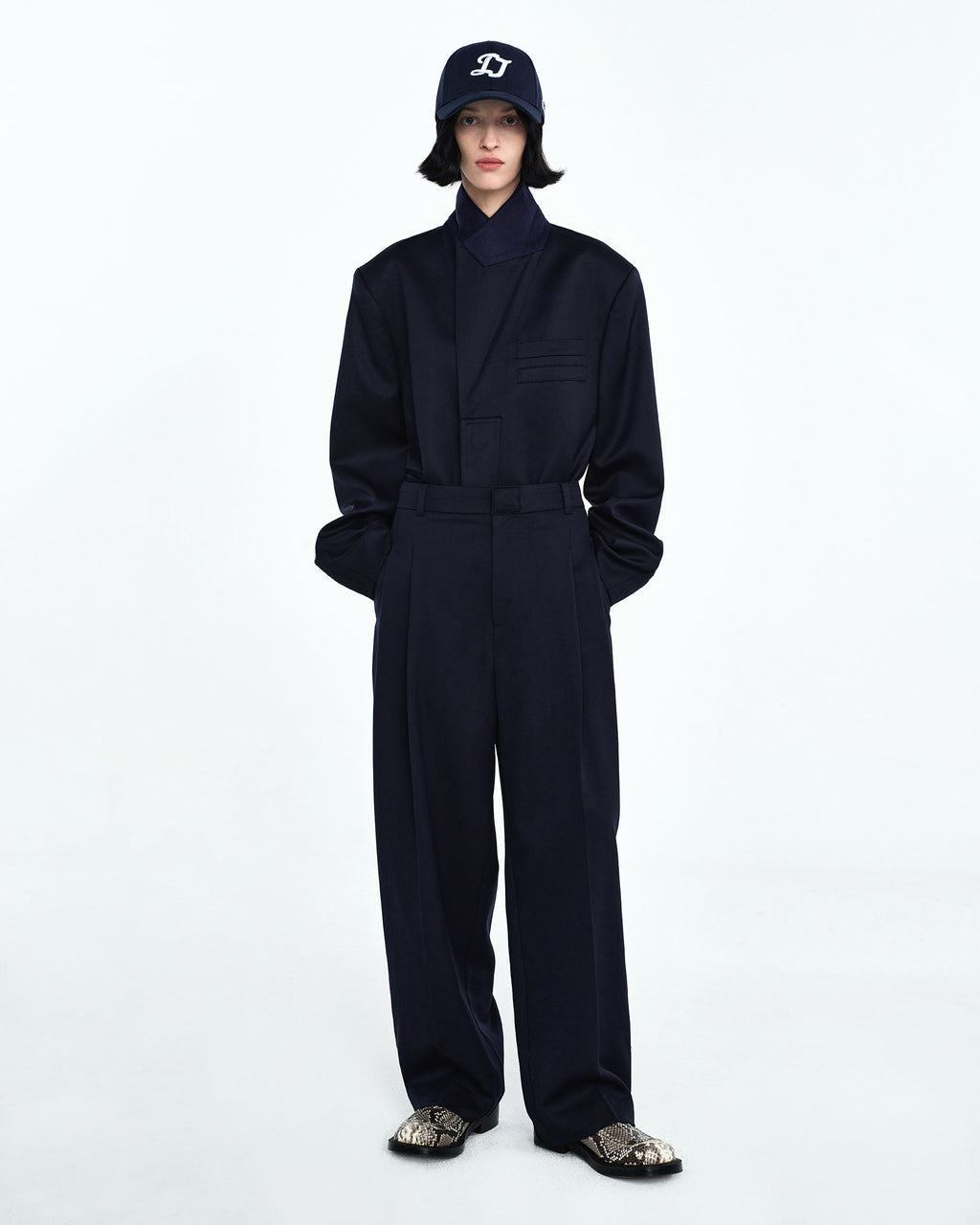 Ader Error - Bid blazer (Navy) product image 1 | TRAB K-Fashion Australia