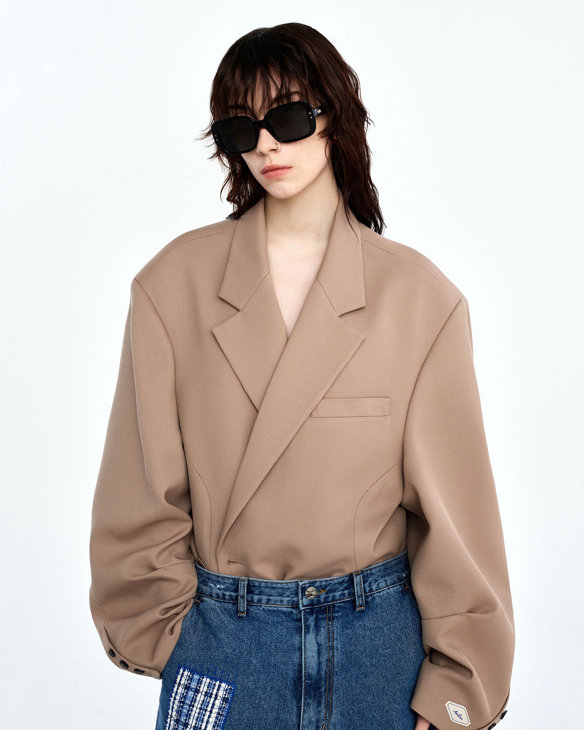 Ader Error - Fran blazer (Beige) product image 2 | TRAB K-Fashion Australia