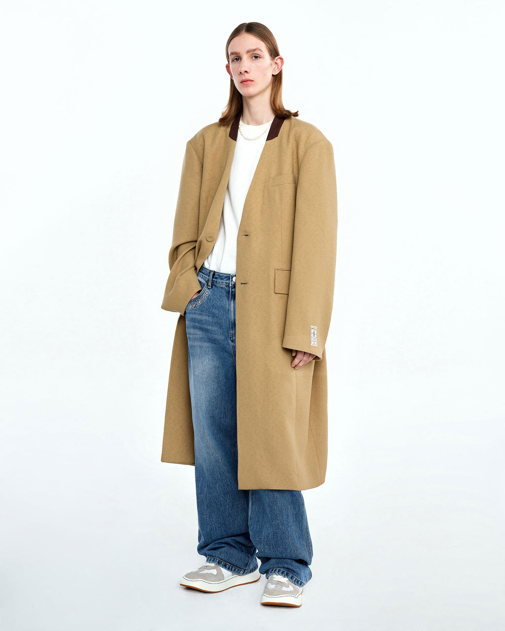 Ader Error - Nufe coat (Beige) product image 3 | TRAB K-Fashion Australia
