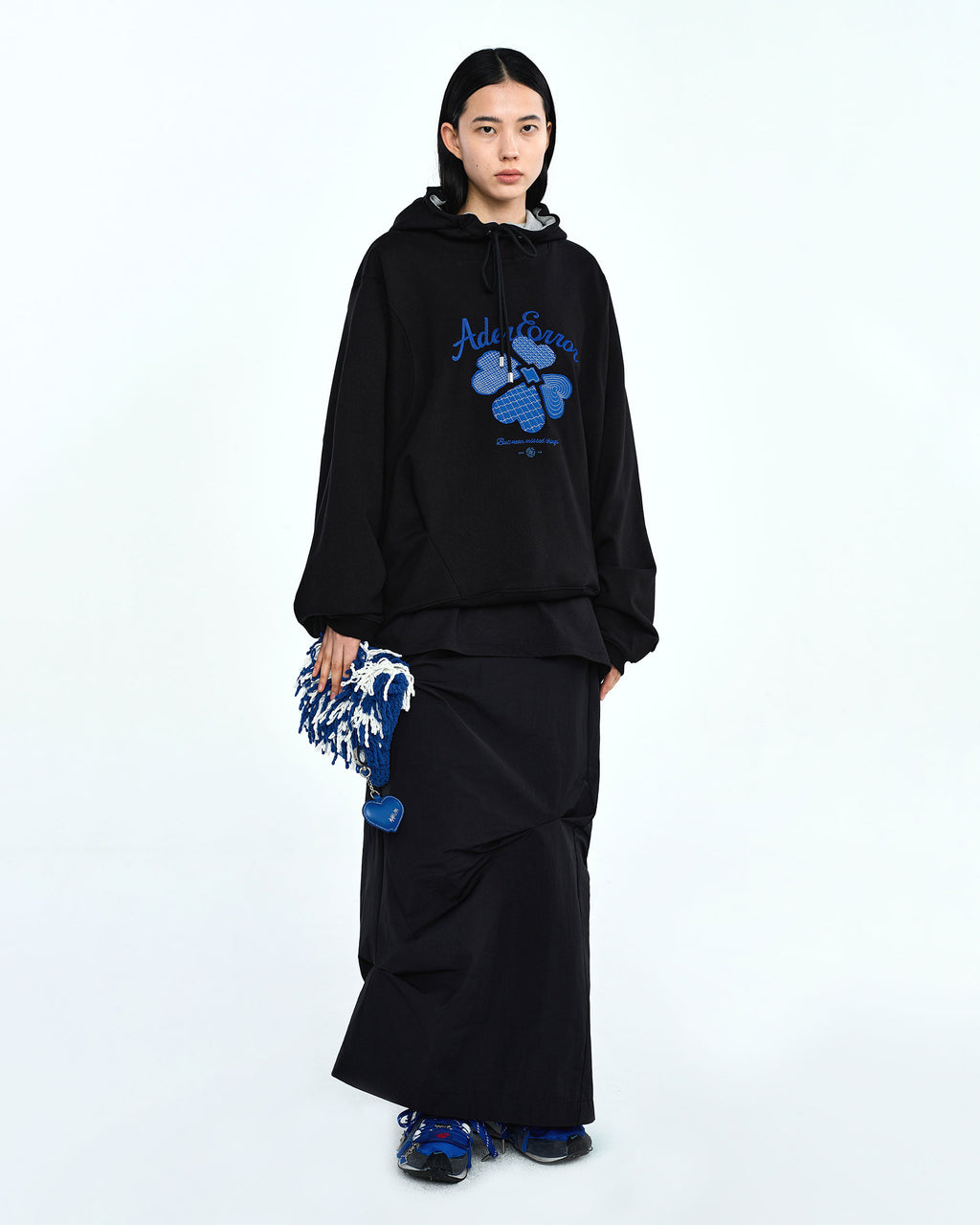 Ader Error - Tever logo hoodie (Noir) product image 1 | TRAB K-Fashion Australia