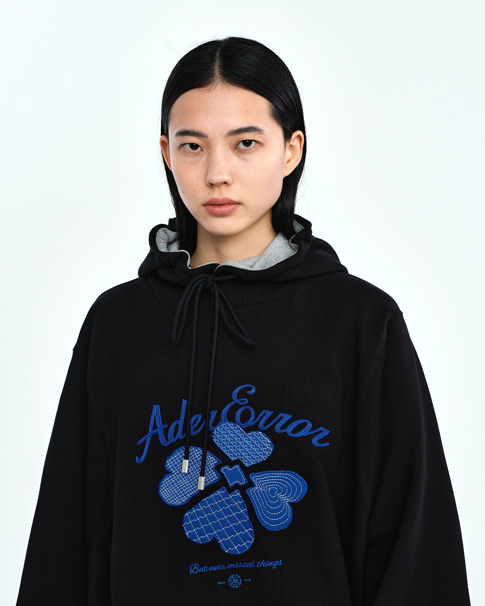 Ader Error - Tever logo hoodie (Noir) product image 2 | TRAB K-Fashion Australia