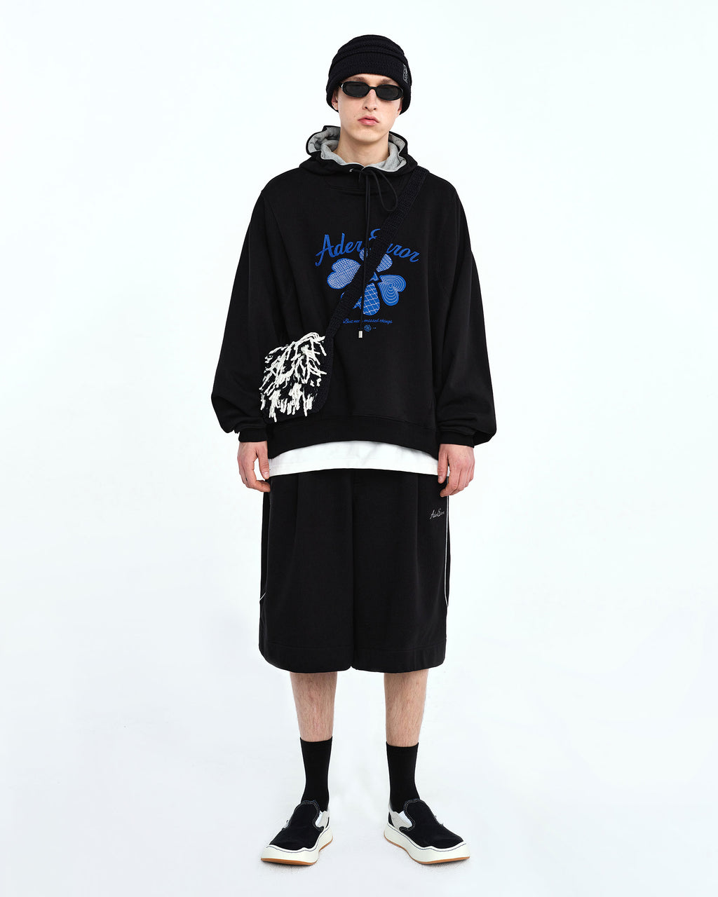 Ader Error - Tever logo hoodie (Noir) product image 3 | TRAB K-Fashion Australia