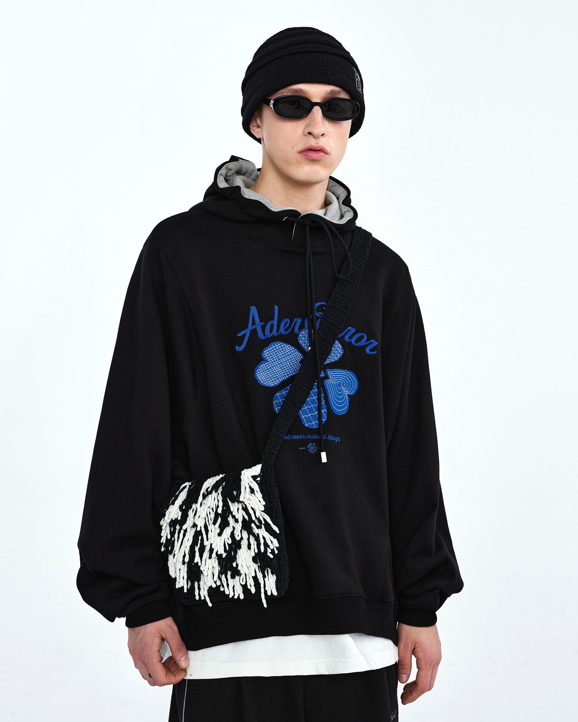Ader Error - Tever logo hoodie (Noir) product image 4 | TRAB K-Fashion Australia