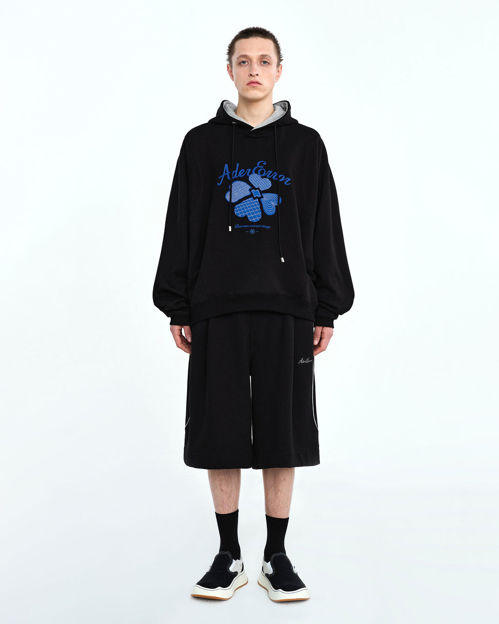 Ader Error - Tever logo hoodie (Noir) product image 5 | TRAB K-Fashion Australia