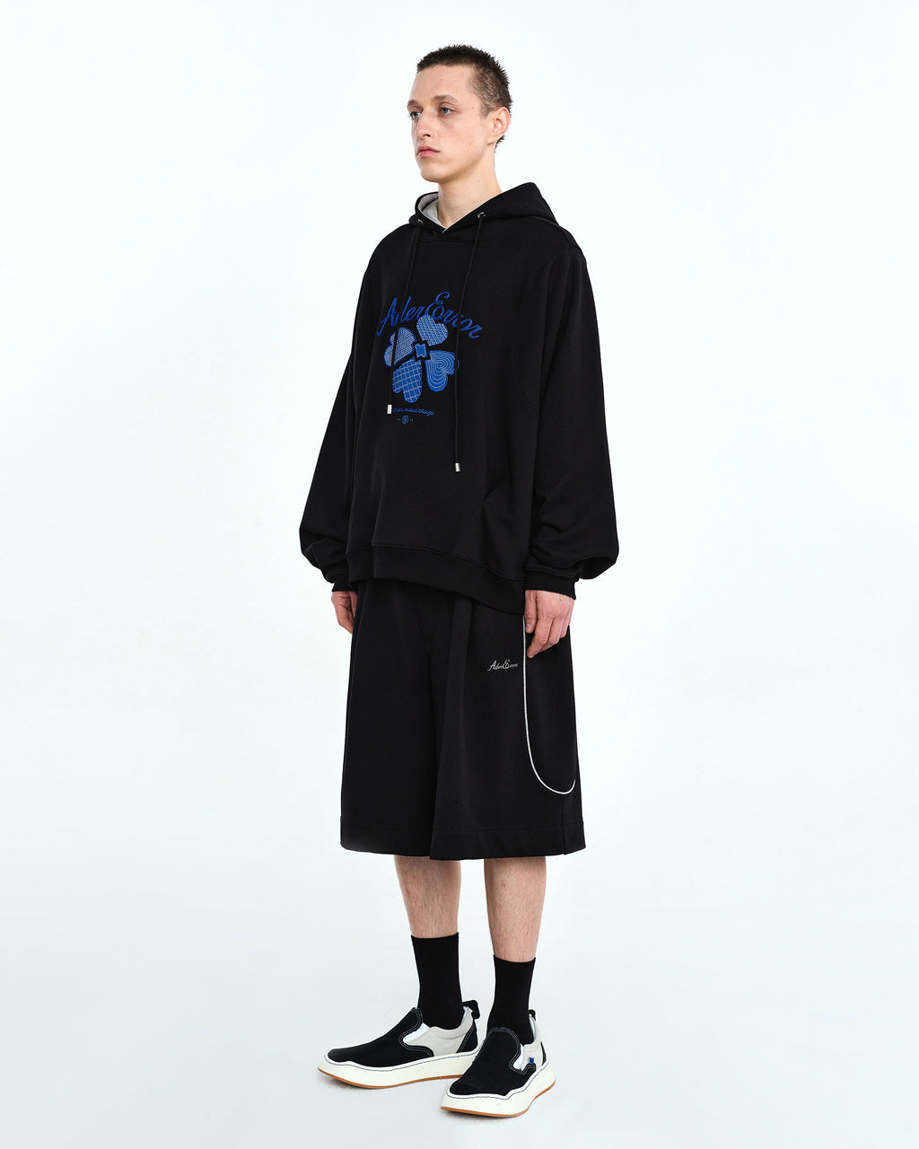 Ader Error - Tever logo hoodie (Noir) product image 6 | TRAB K-Fashion Australia