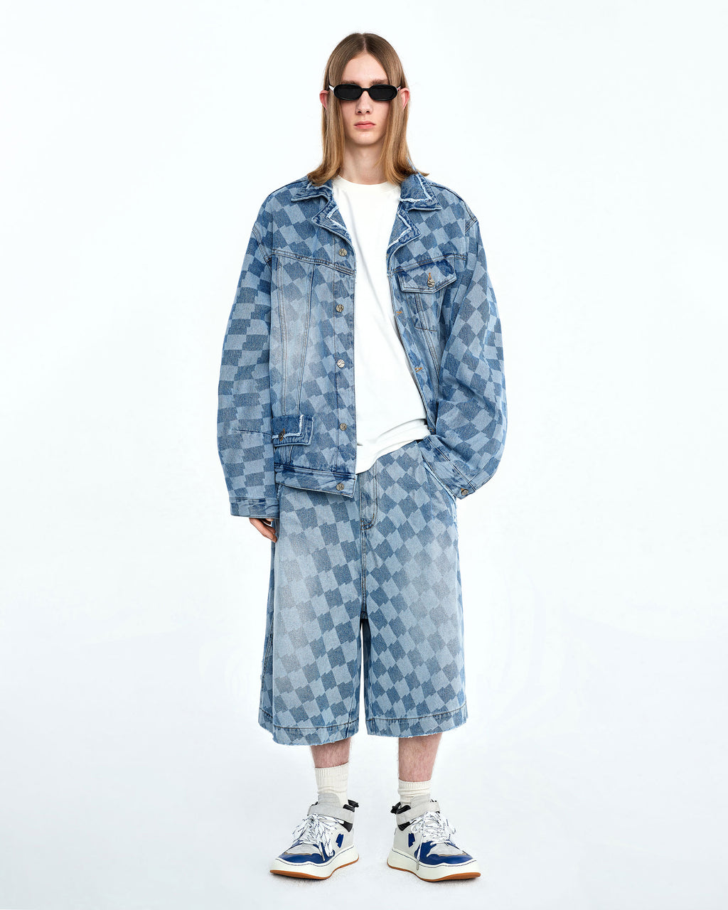 Ader Error - Tenit shorts jeans (Blue) product image 1 | TRAB K-Fashion Australia