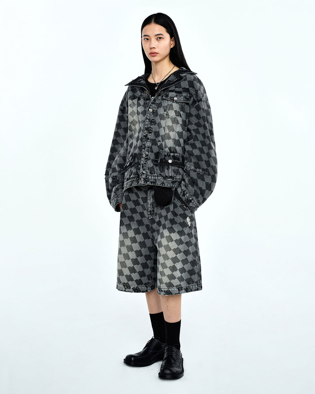 Ader Error - Tenit trucker jacket (Gray) product image 1 | TRAB K-Fashion Australia