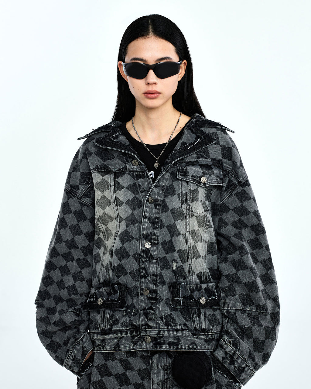 Ader Error - Tenit trucker jacket (Gray) product image 2 | TRAB K-Fashion Australia