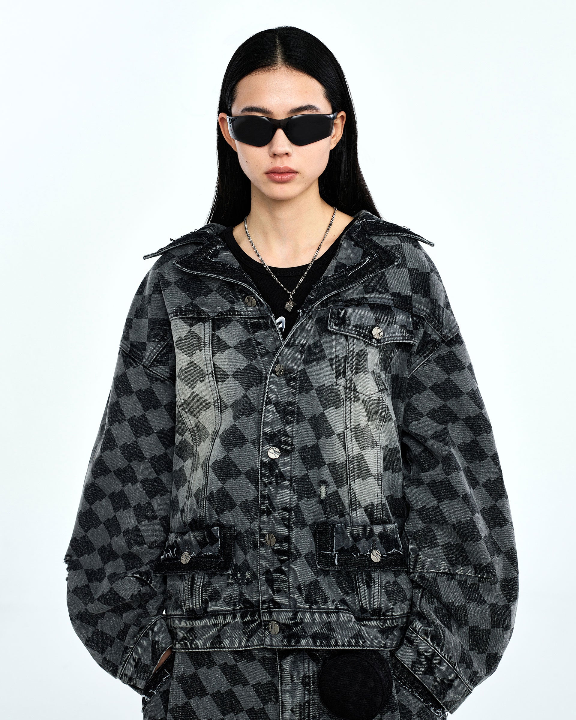 Ader Error - Tenit trucker jacket (Gray) product image 2 | TRAB K-Fashion Australia