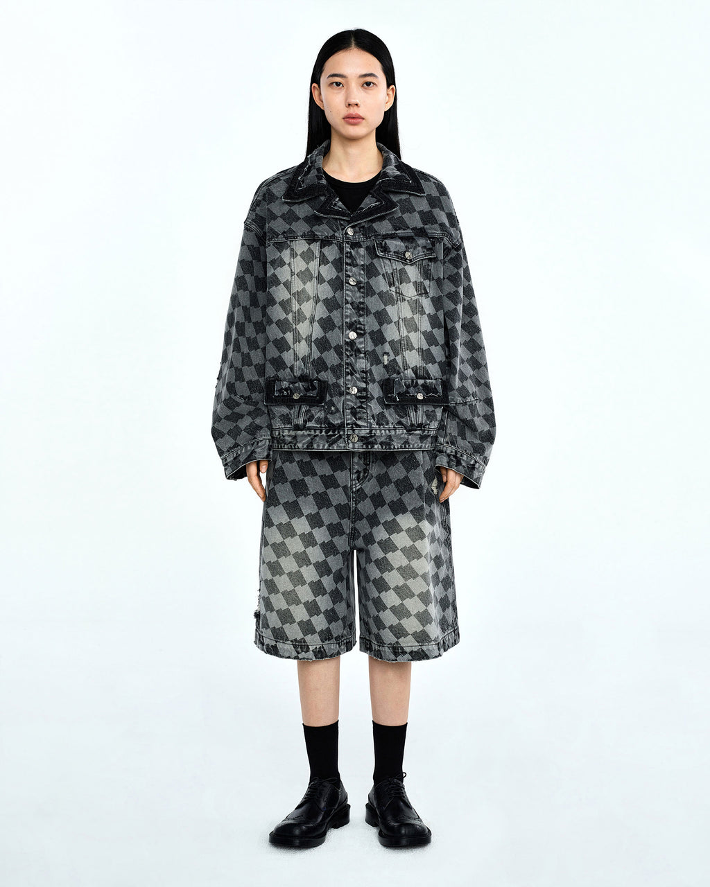 Ader Error - Tenit trucker jacket (Gray) product image 3 | TRAB K-Fashion Australia