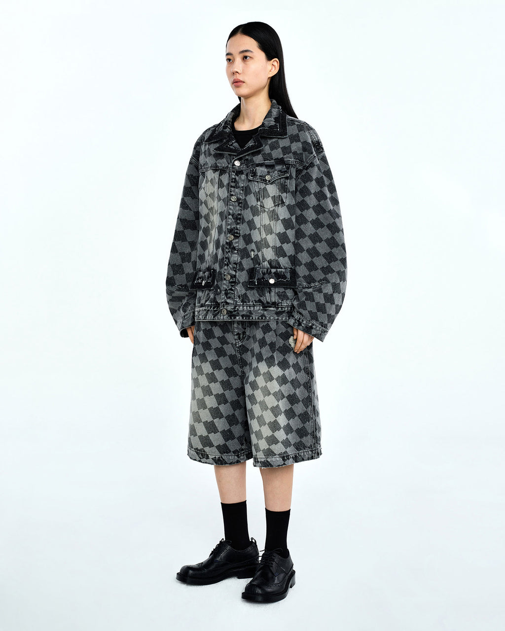 Ader Error - Tenit trucker jacket (Gray) product image 4 | TRAB K-Fashion Australia