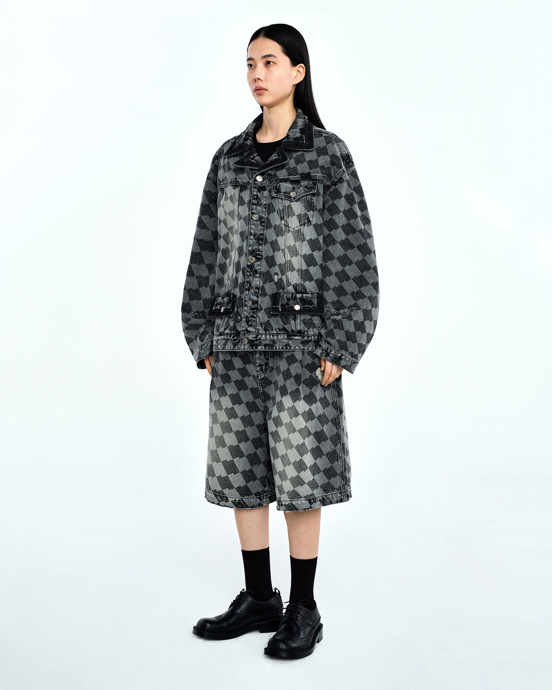 Ader Error - Tenit trucker jacket (Gray) product image 4 | TRAB K-Fashion Australia