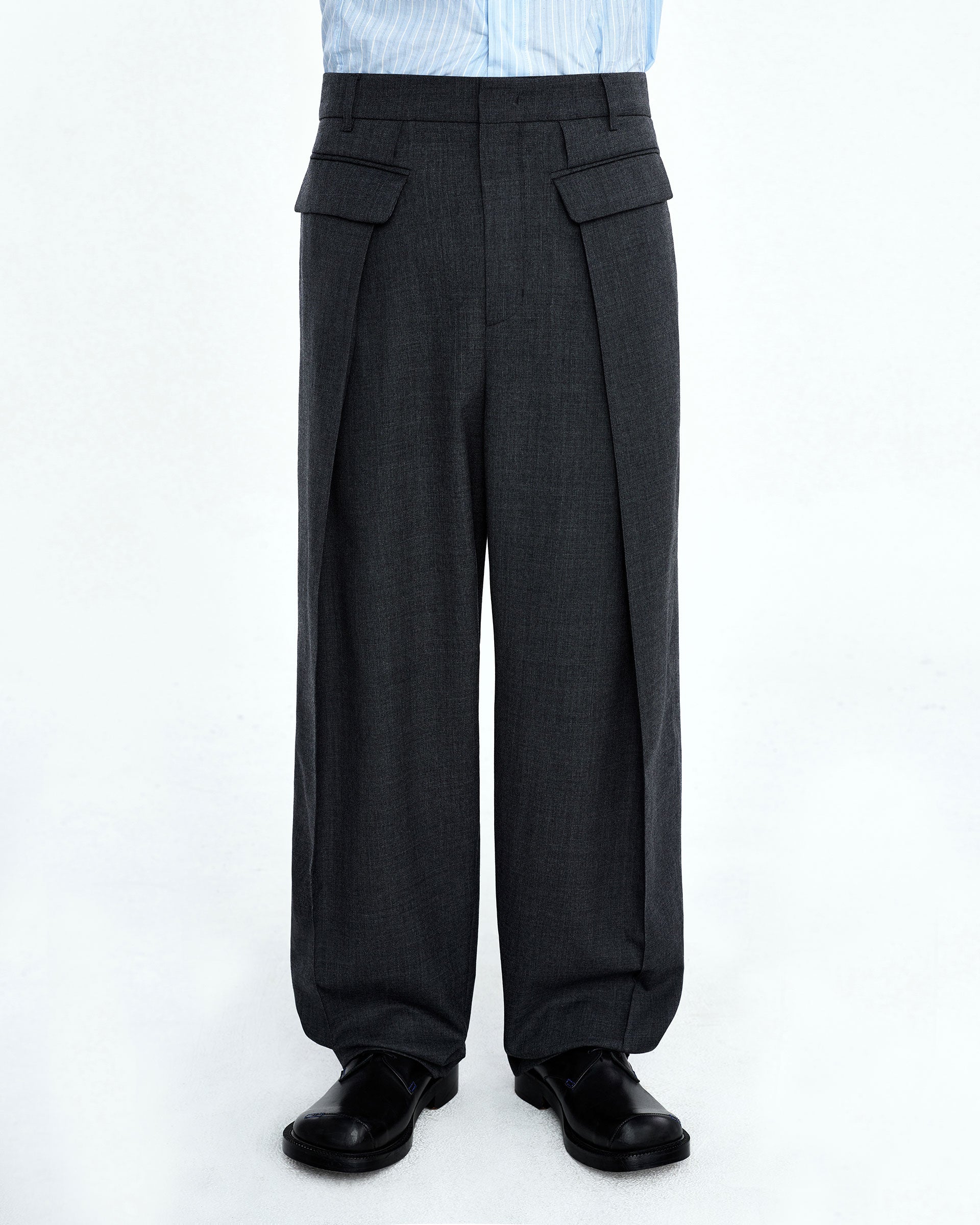 Ader Error - Fran slacks (Gray) product image 3 | TRAB K-Fashion Australia
