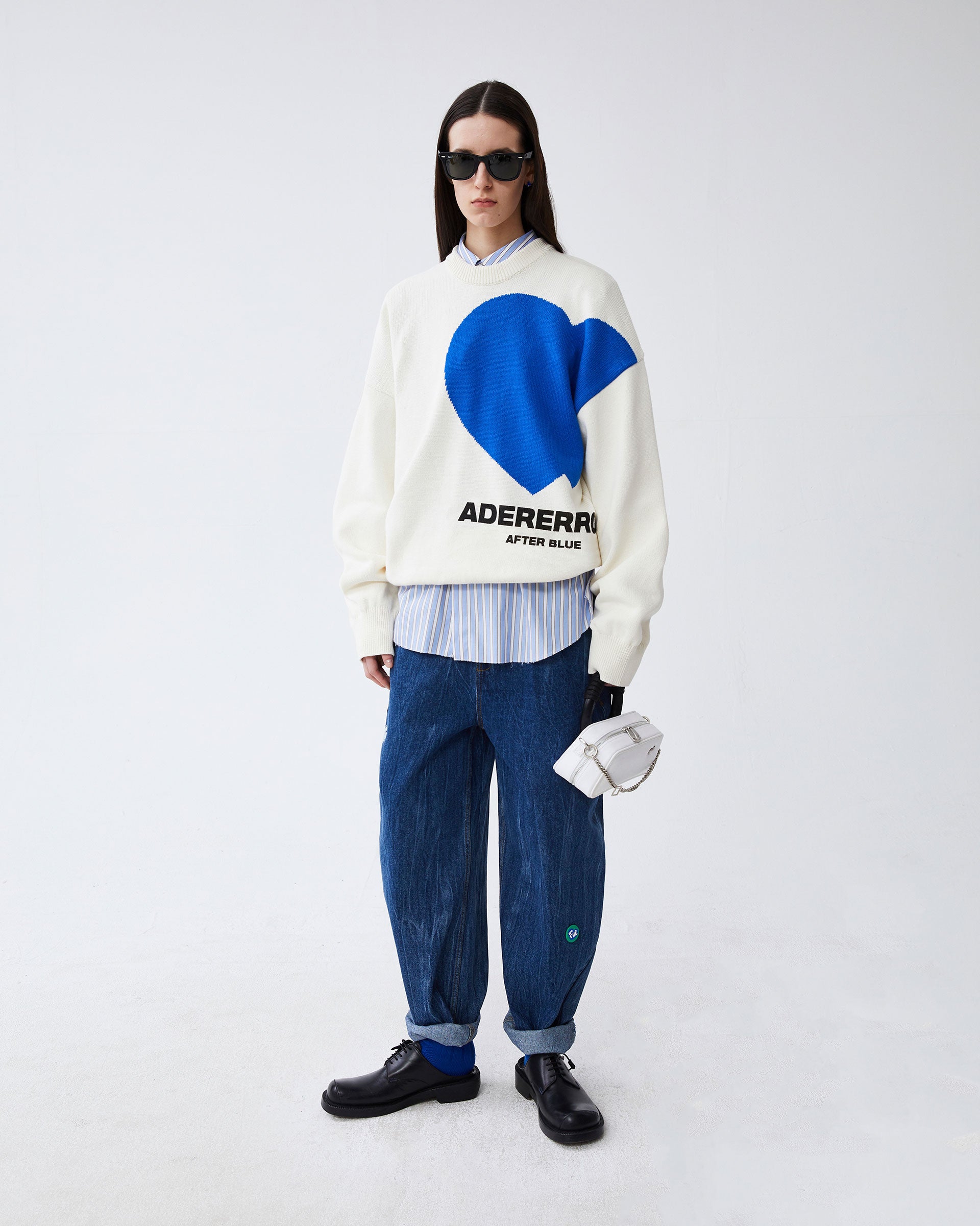 Ader Error - Twin heart logo knit (Ivory) product image 1 | TRAB K-Fashion Australia