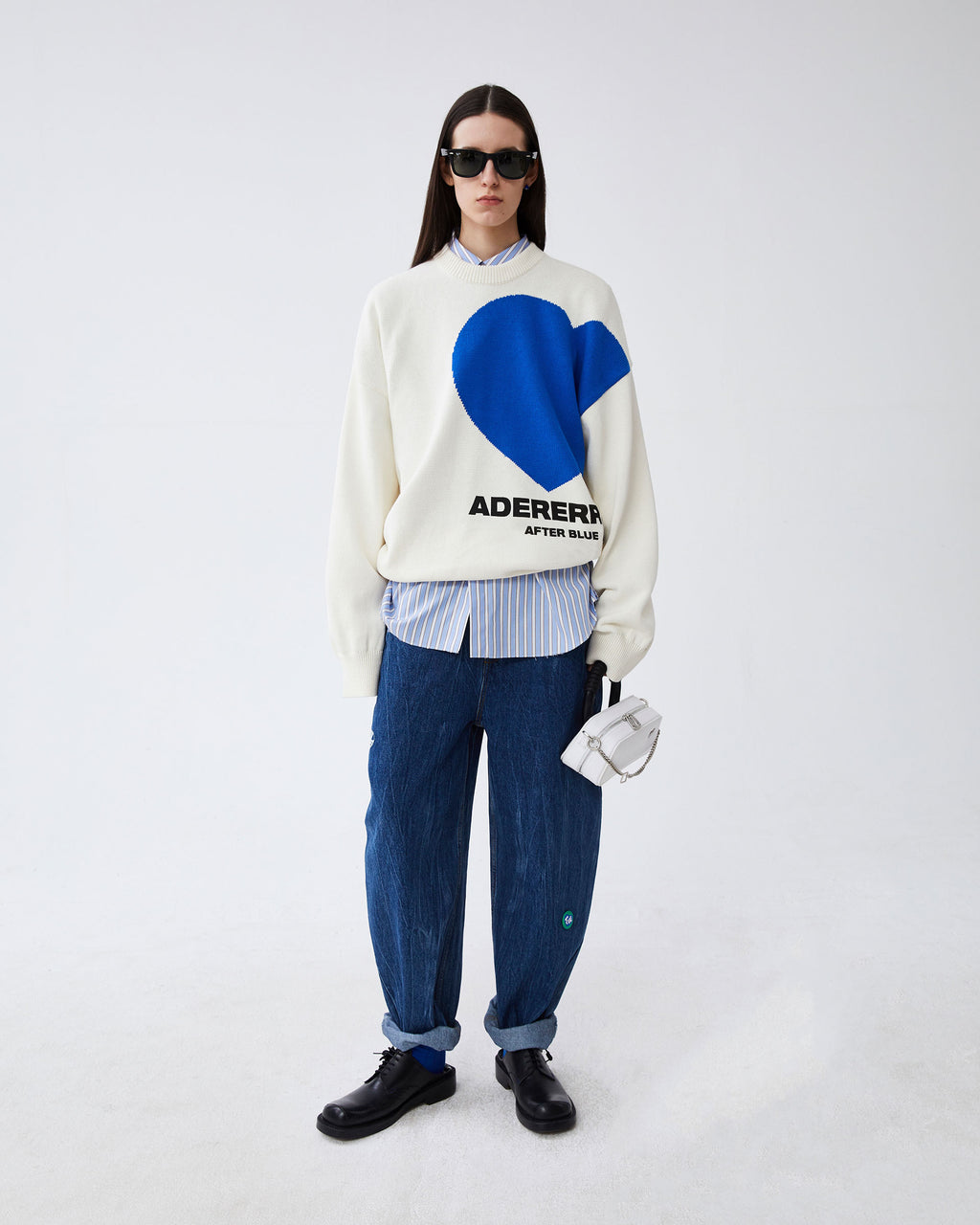Ader Error - Twin heart logo knit (Ivory) product image 2 | TRAB K-Fashion Australia