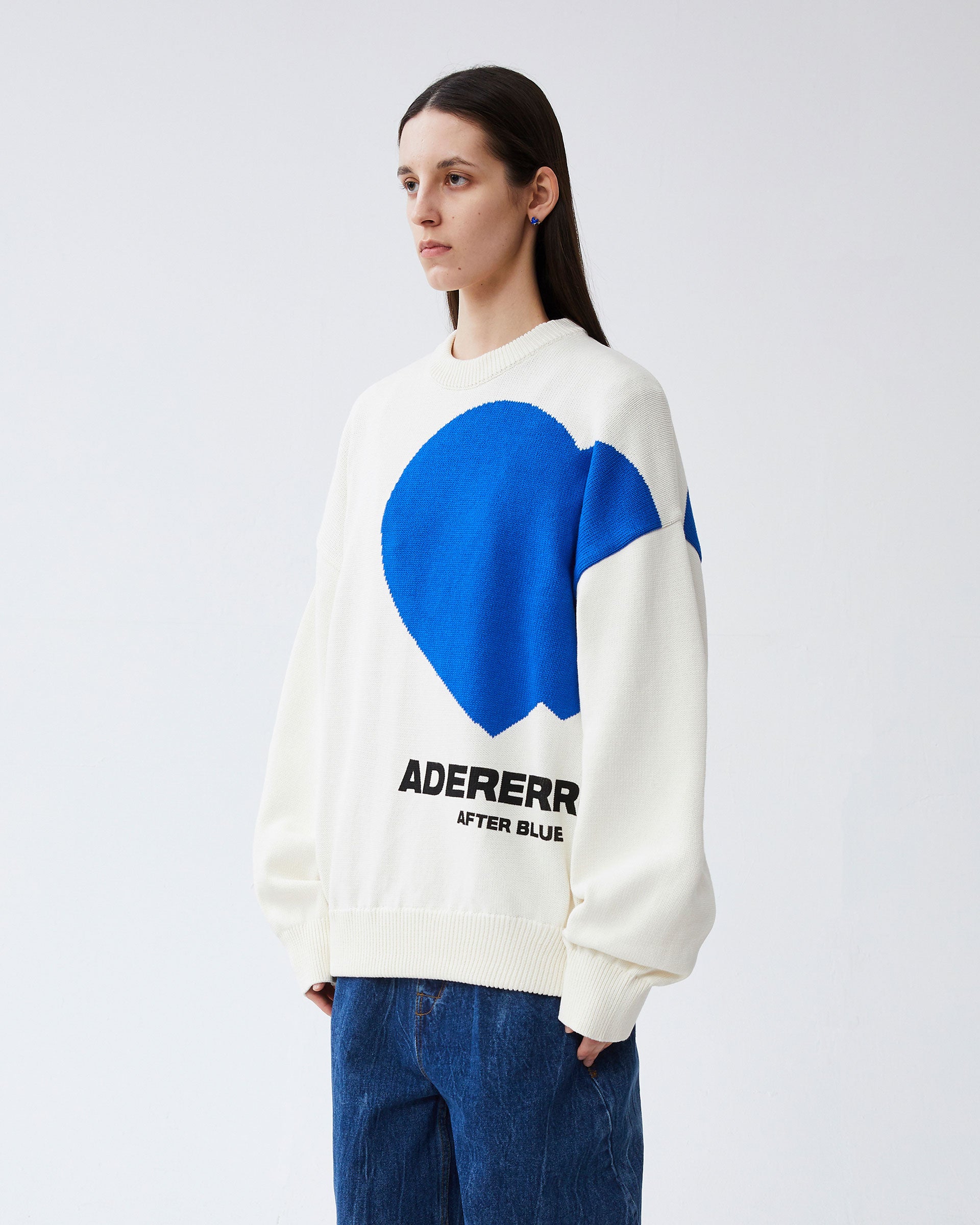 Ader Error - Twin heart logo knit (Ivory) product image 4 | TRAB K-Fashion Australia