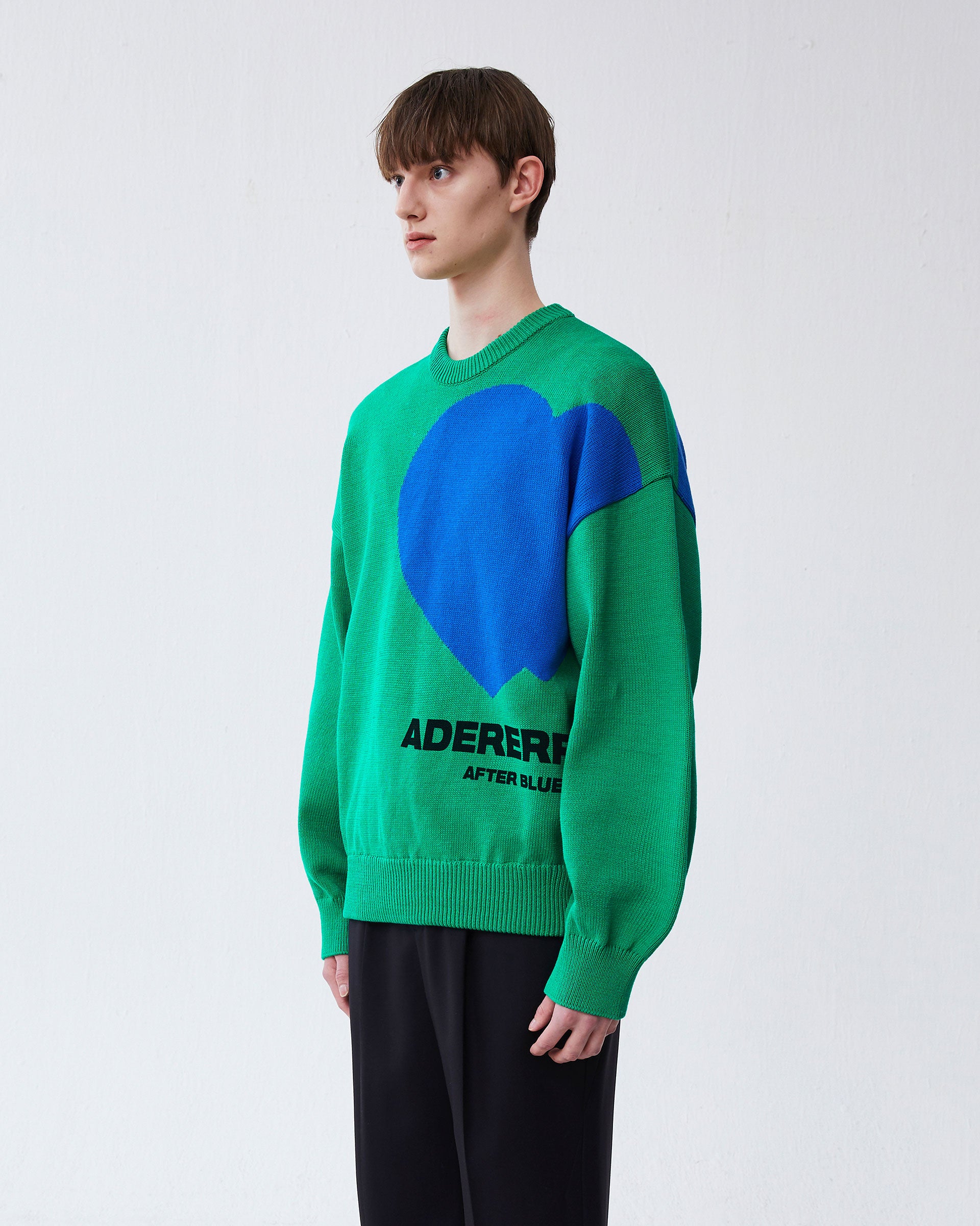 Ader Error - Twin heart logo knit (Green) product image 4 | TRAB K-Fashion Australia