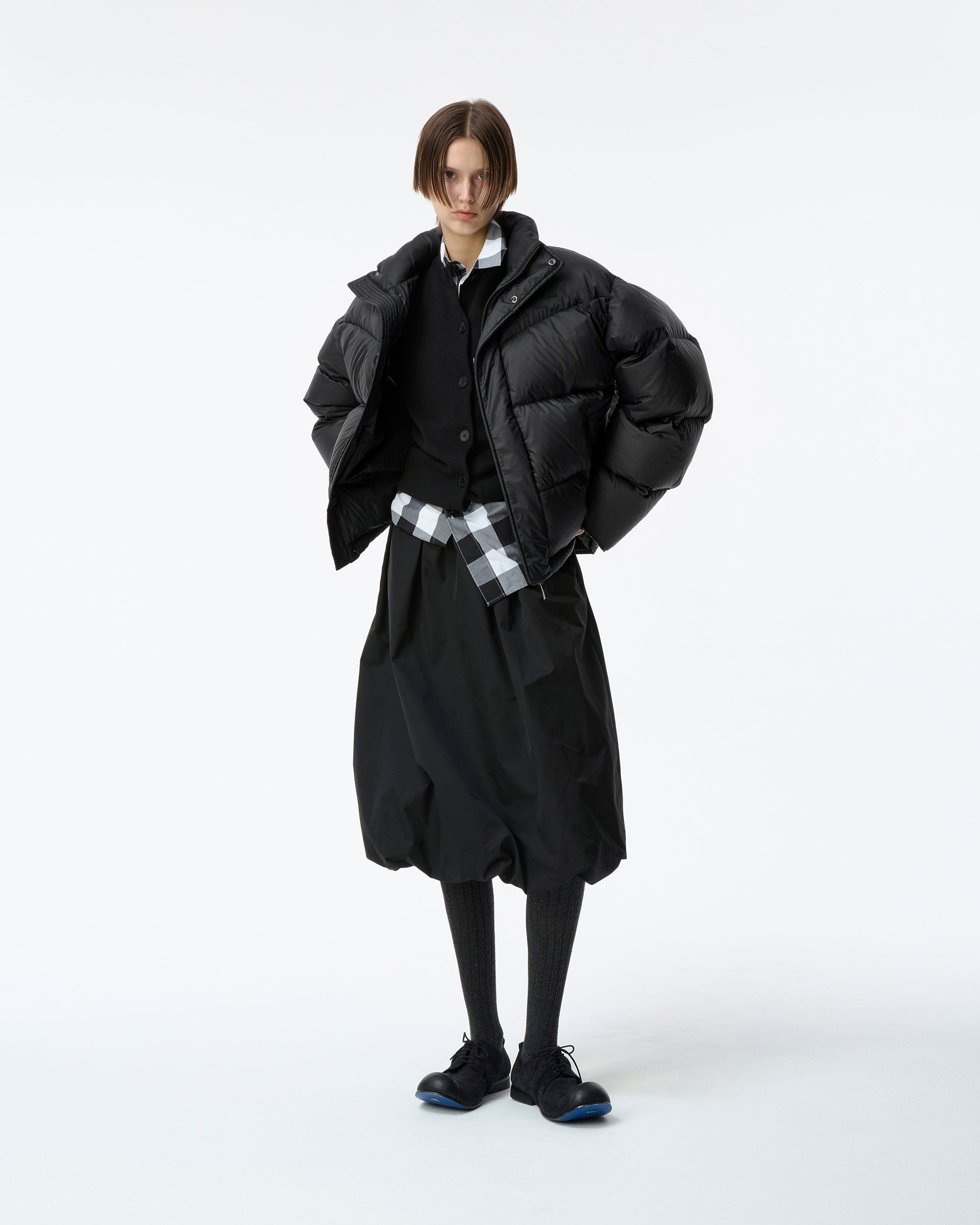 Ader Error - Sig; BL Tag puffer jacket 02 (Noir) product image 1 | TRAB K-Fashion Australia