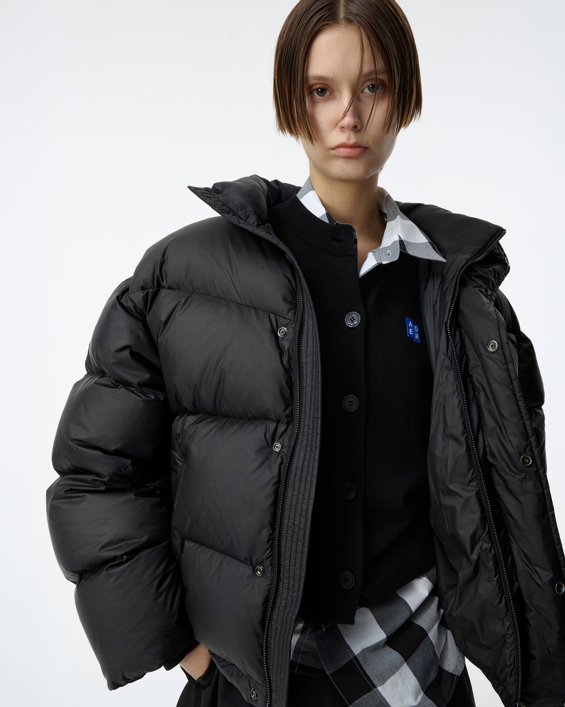 Ader Error - Sig; BL Tag puffer jacket 02 (Noir) product image 4 | TRAB K-Fashion Australia