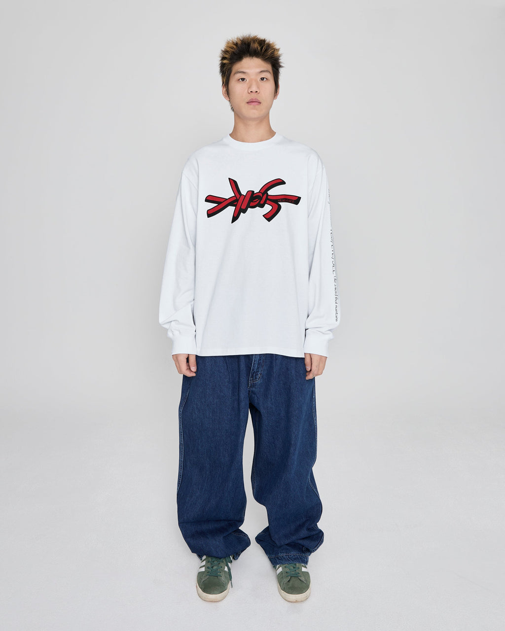 yeseyesee - Y.E.S Wire Logo L/S (White) product image 7 | TRAB K-Fashion Australia