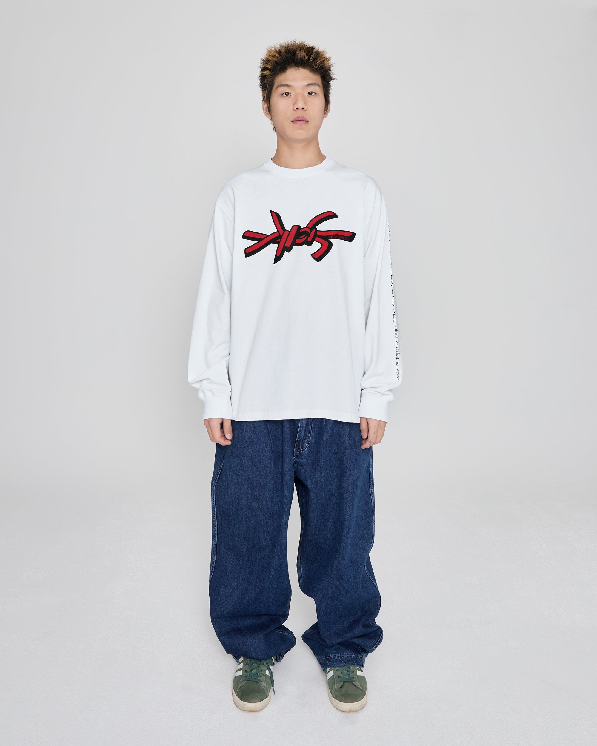 yeseyesee - Y.E.S Wire Logo L/S (White) product image 7 | TRAB K-Fashion Australia