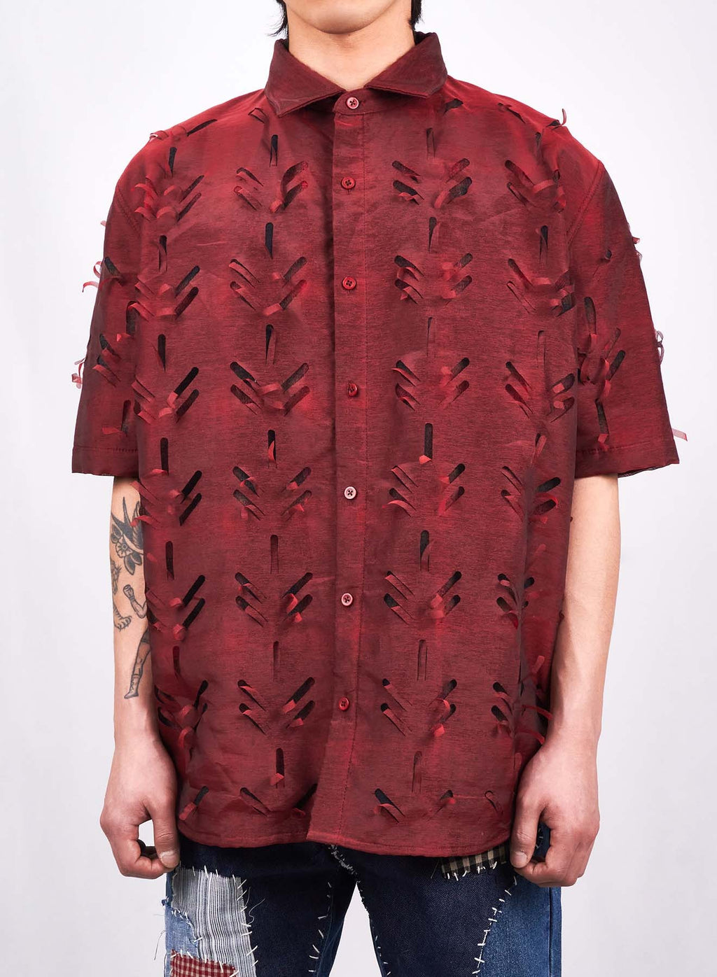 Juntae Kim - Layered Laser Slash Shirts (OC3) product image 4 | TRAB K-Fashion Australia