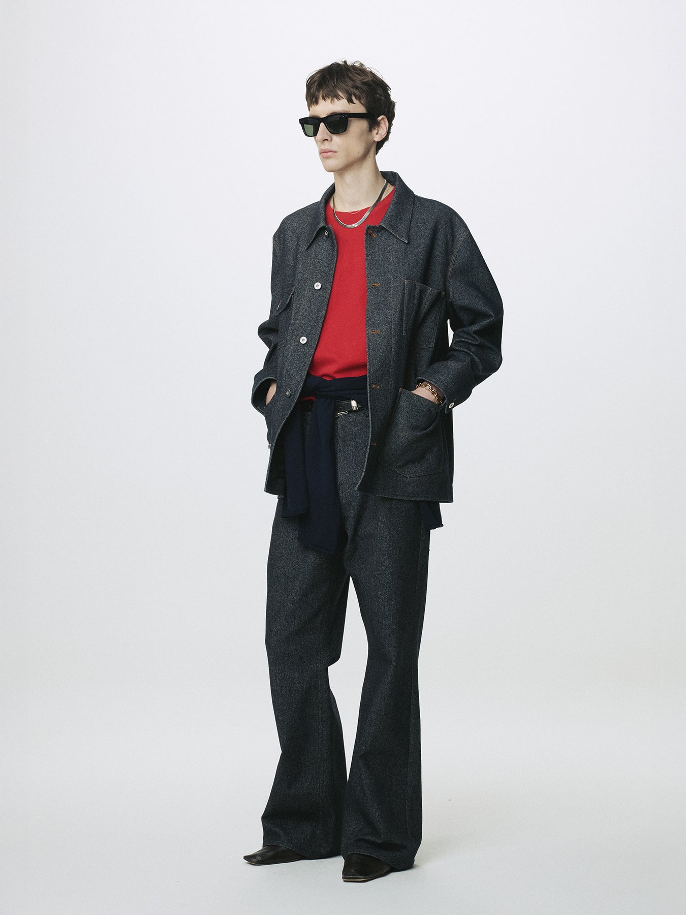 Tonywack - Wool Denim Chore Jacket Italian Fabric (Dark Indigo) product image 3 | TRAB K-Fashion Australia