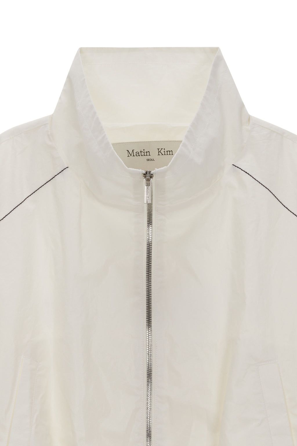 Matin Kim - Matin Coating Crop Blouson (Ivory) product image 3 | TRAB K-Fashion Australia