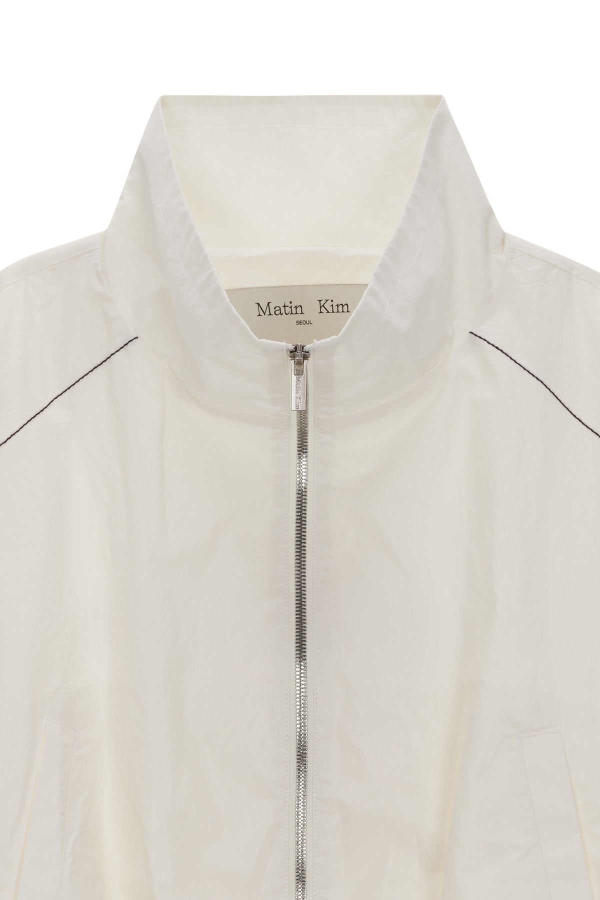 Matin Kim - Matin Coating Crop Blouson (Ivory) product image 3 | TRAB K-Fashion Australia