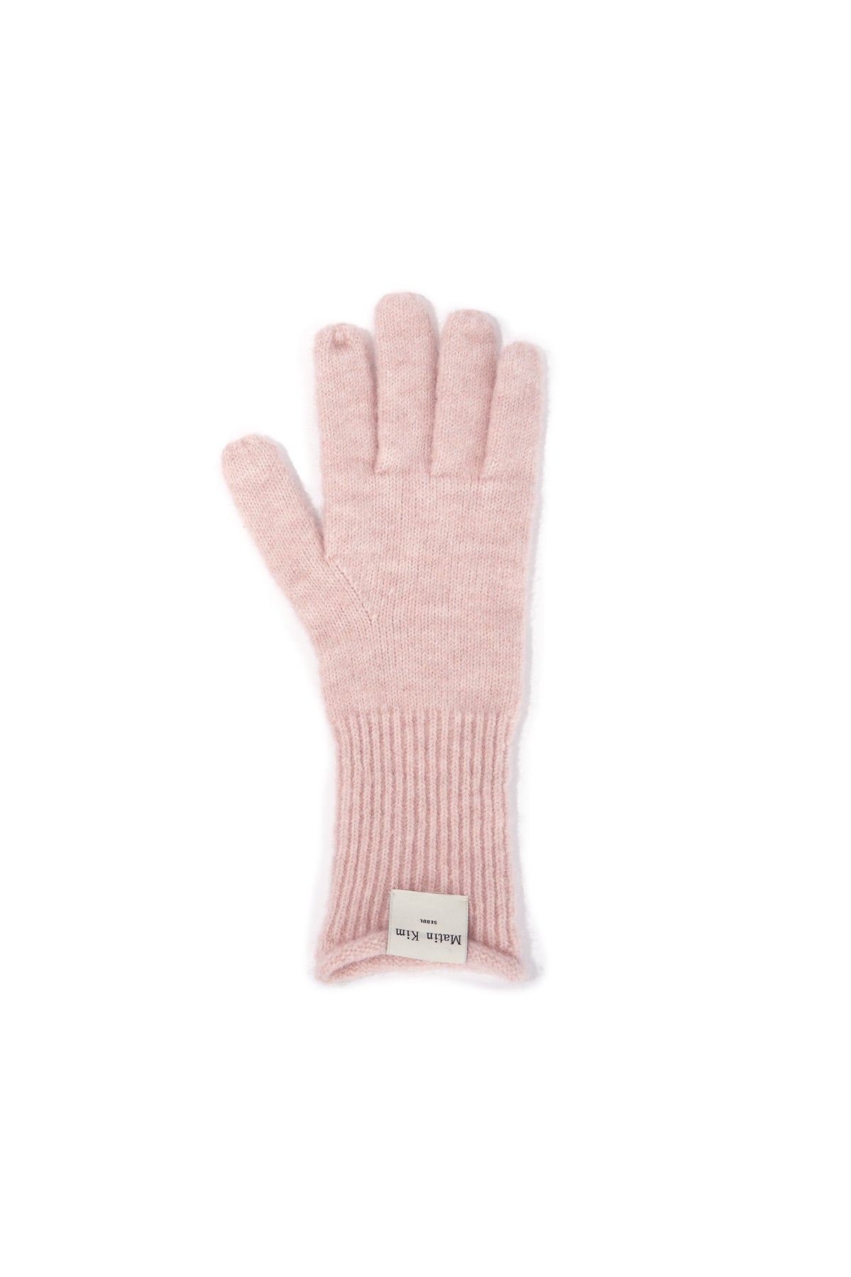 Matin Kim - Finger Hole Knit Gloves (Light Pink) product image 2 | TRAB K-Fashion Australia