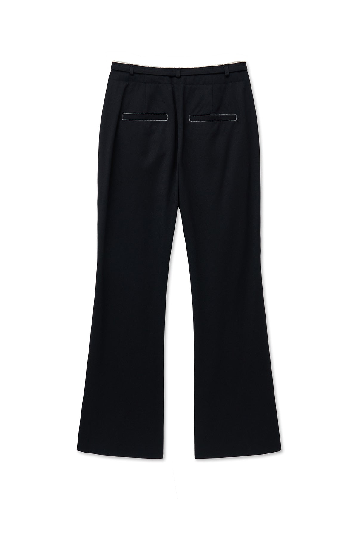 Matin Kim - Cut Out Point String Trouser (Black) product image 3 | TRAB K-Fashion Australia