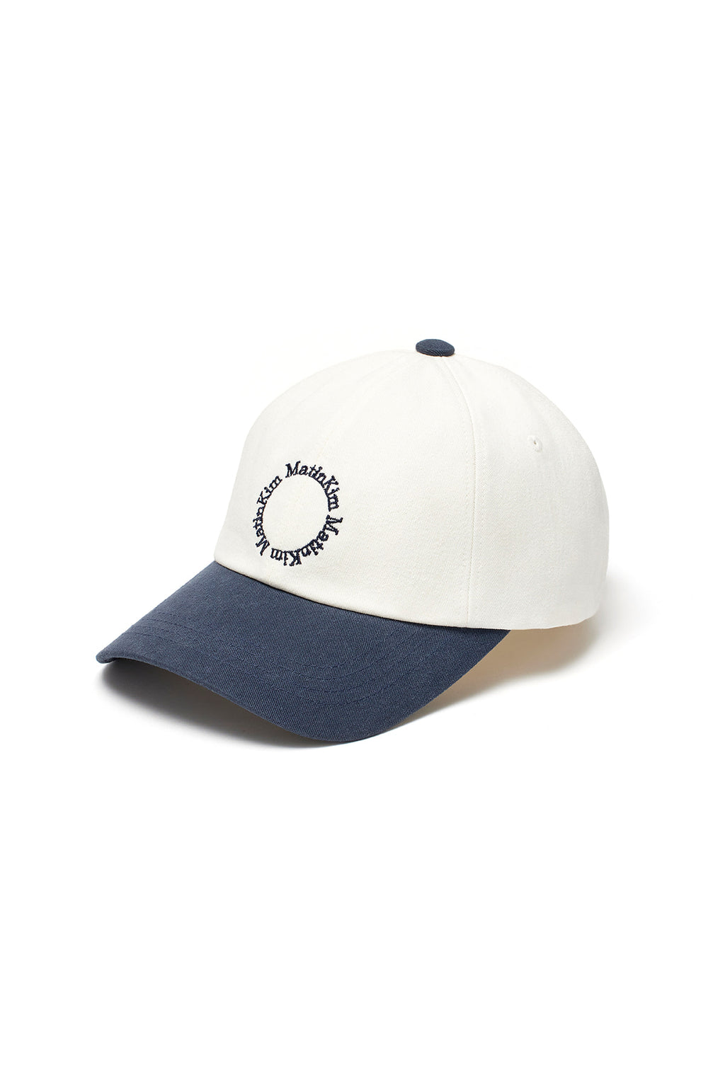 Matin Kim - Two Tone Circle Logo Ball Cap (Navy) product image 2 | TRAB K-Fashion Australia