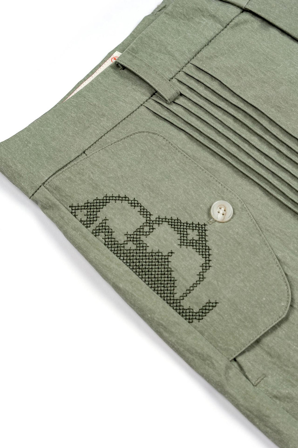 Ioedle - Vertical City Pintuck Shorts (Khaki) product image 8 | TRAB K-Fashion Australia