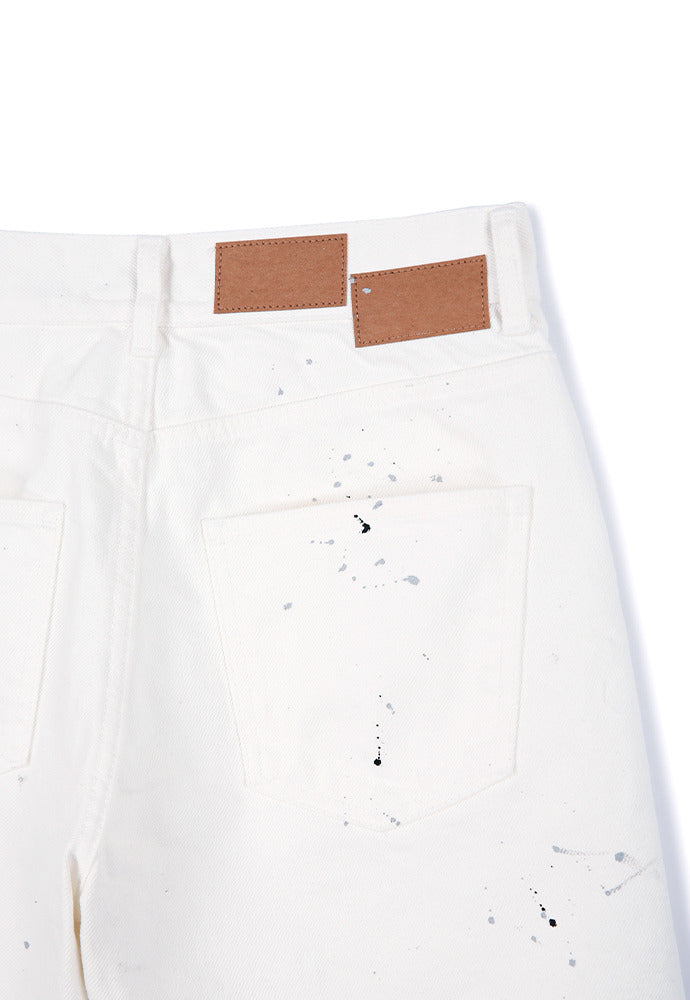 Tonywack - Core Painting Denim Shorts (Ecru) product image 3 | TRAB K-Fashion Australia