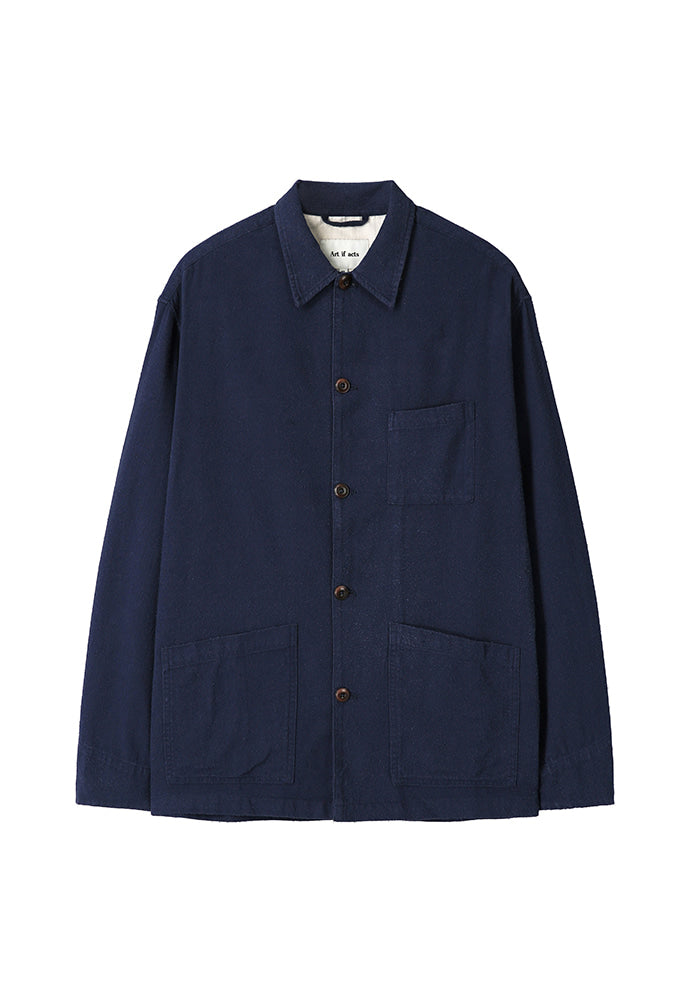 Art if acts - SILK NEP Work Jacket_Japanese Fabric (French Blue) product image 7 | TRAB K-Fashion Australia