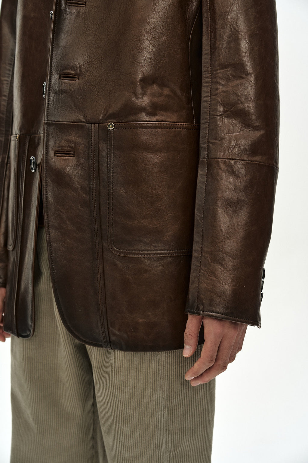 Andersson Bell - Unisex Soho Leather Jacket (brown) (Brown) product image 8 | TRAB K-Fashion Australia