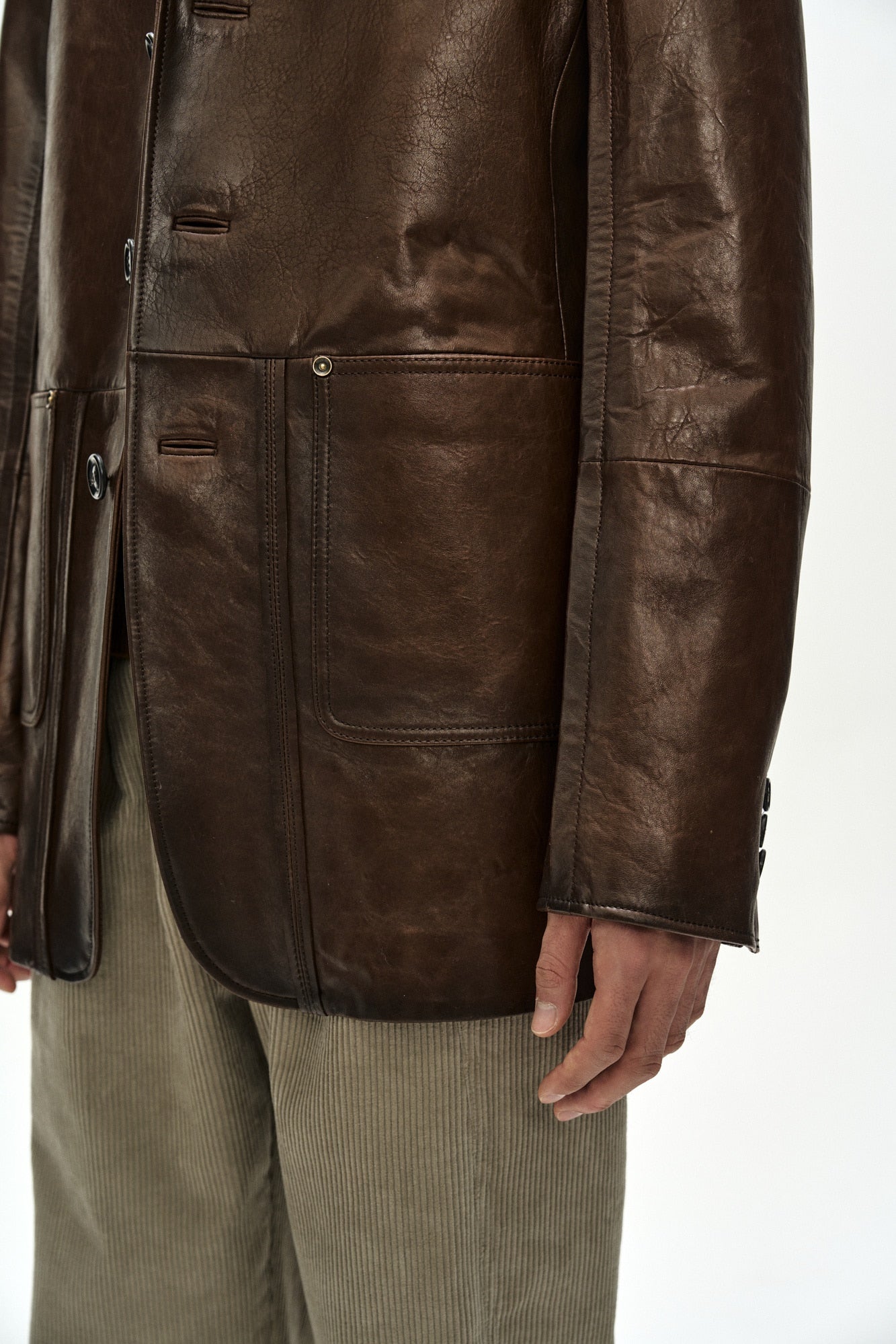 Andersson Bell - Unisex Soho Leather Jacket (brown) (Brown) product image 8 | TRAB K-Fashion Australia