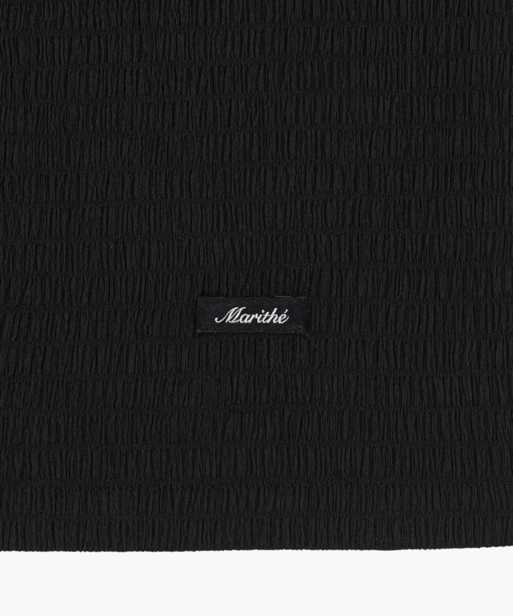Marithe & Francois Girbaud - Crinkle Sleeveless + Cardigan Set (Black) product image 13 | TRAB K-Fashion Australia