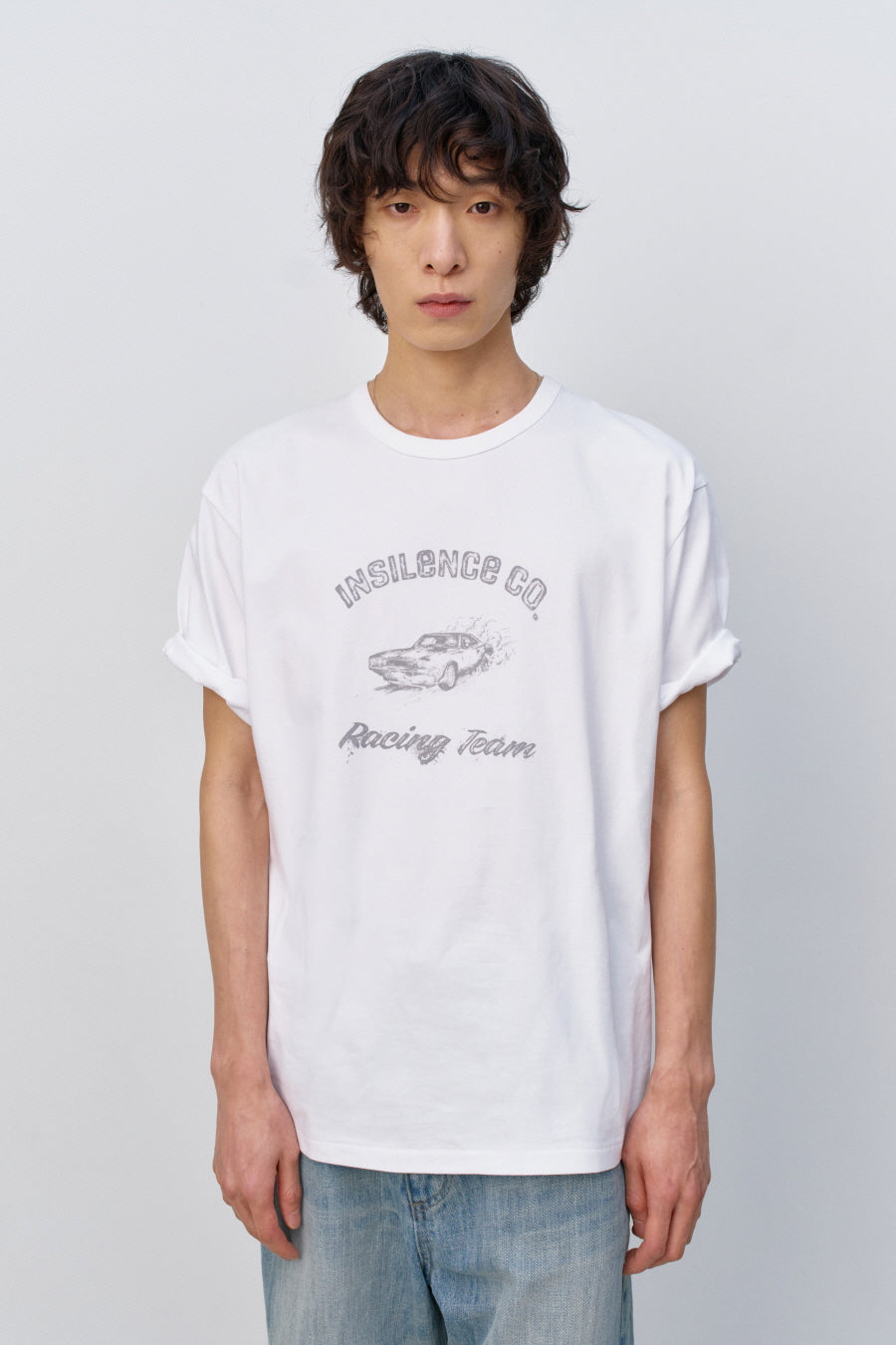 Insilence - Challenger Graphic T-shirt (White) product image 5 | TRAB K-Fashion Australia