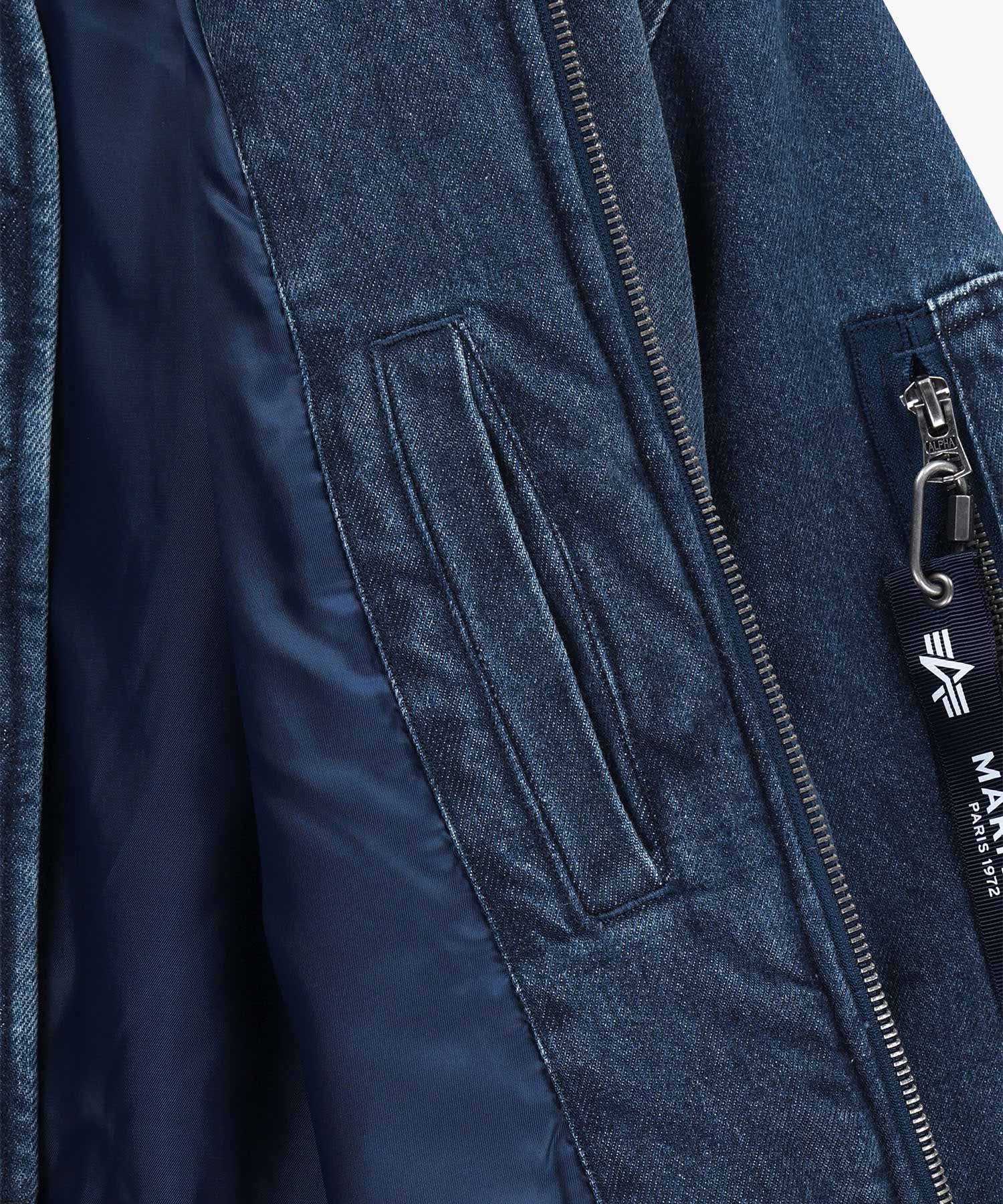 Marithe & Francois Girbaud - Marithe X Alpha Industries Ma-1 Jumper (Blue) product image 13 | TRAB K-Fashion Australia