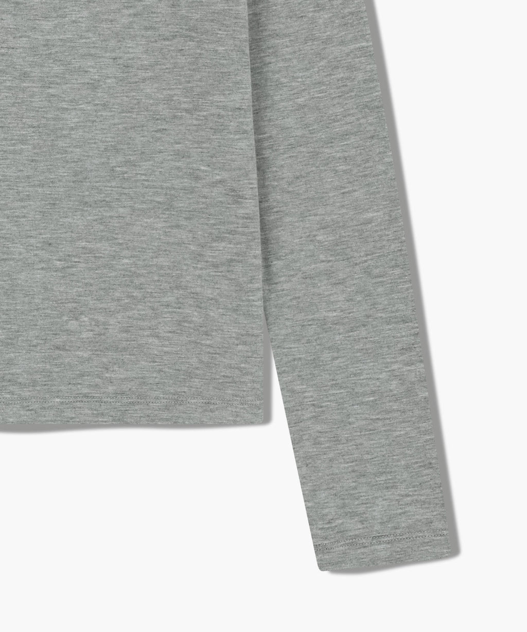 Marithe & Francois Girbaud - Layered Jersey Long Sleeve (Light Heather Gray) product image 13 | TRAB K-Fashion Australia
