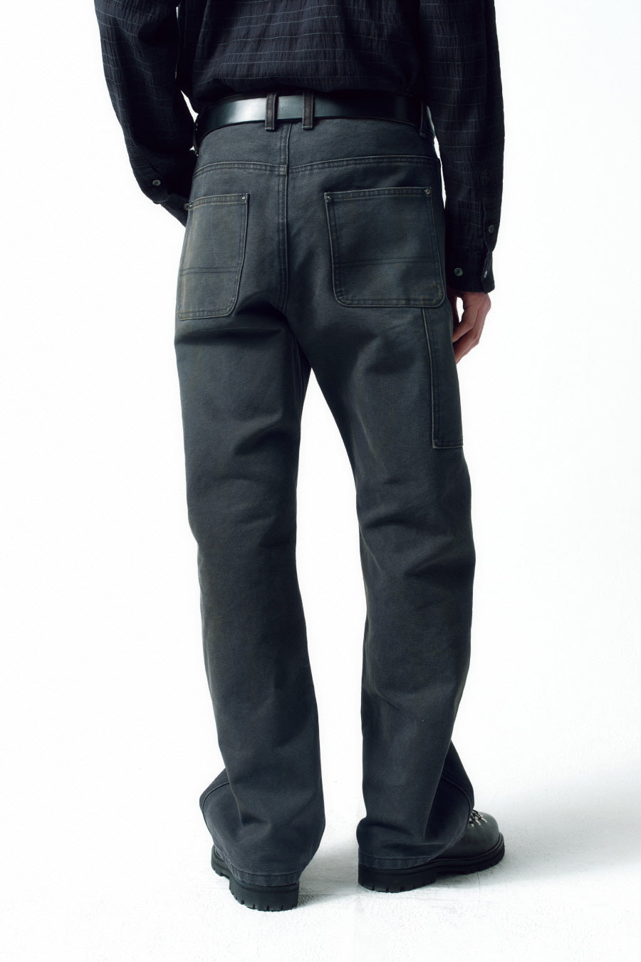 Insilence - Hard Duck Vintage Work Pants (Charcoal) product image 6 | TRAB K-Fashion Australia
